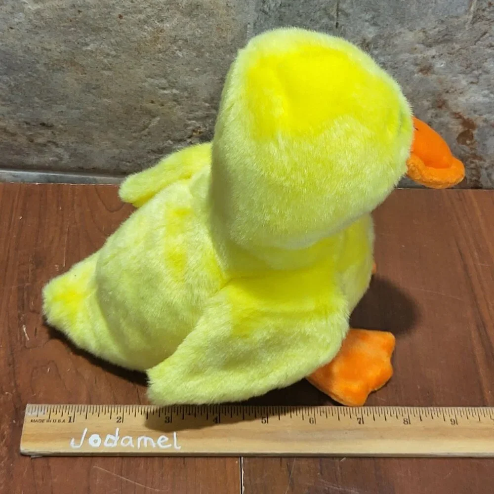 Ty Beanie Buddies Quackers Duck Plush Stuffed Animal 1998